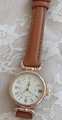 Good things take Time Antique Calendar Watch|復古日期手錶（女裝/DSE錶/考試手錶)