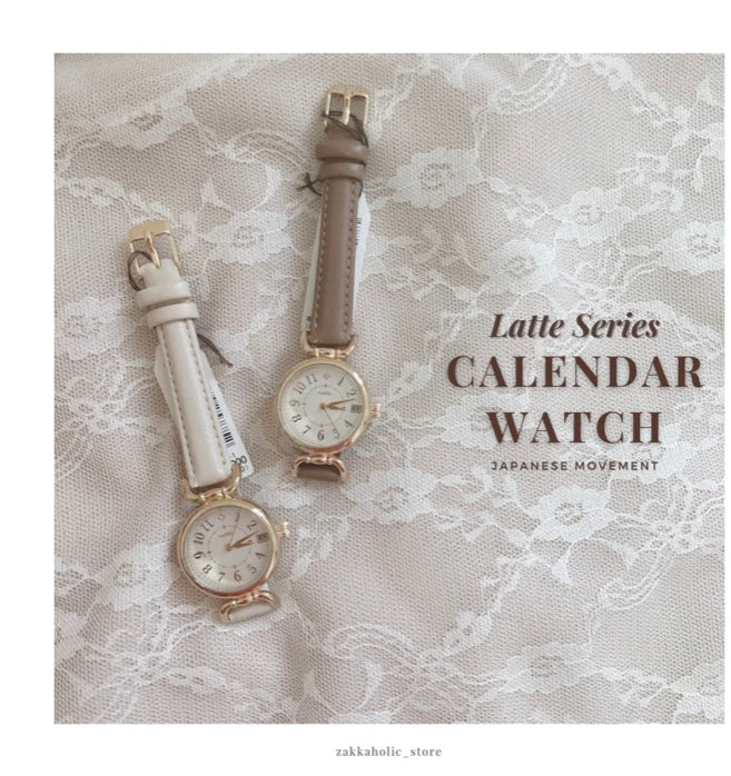 Good things take Time Antique Calendar Watch|復古日期手錶（女裝/DSE錶/考試手錶)